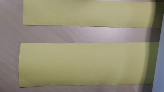 Αδιάβροχη ταινία αλουμινίου με χαρτί απελευθέρωσης κίτρινου χρώματος σιλικόνης εύκολης αποδέσμευσης
