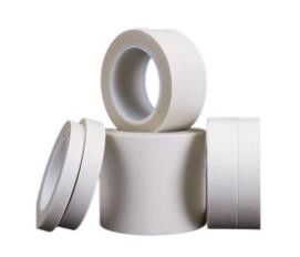 λευκό χρώμα 25mm PTFE μονωτική ταινία με κολλήματα σιλικόνης για θερμοκρασίες κατηγορίας H