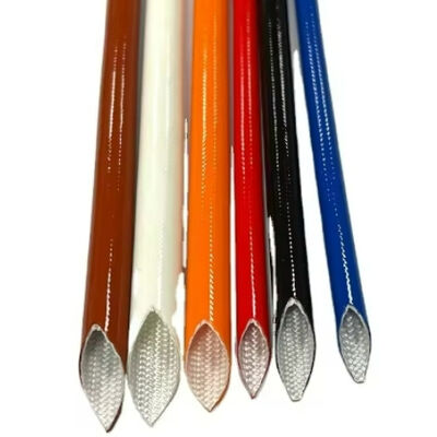 Σιλικόνη βερνικωμένη γυάλινη ίνα μονωτικό μανίκι με 0,5 ~ 25mm εξωτερική διάμετρο