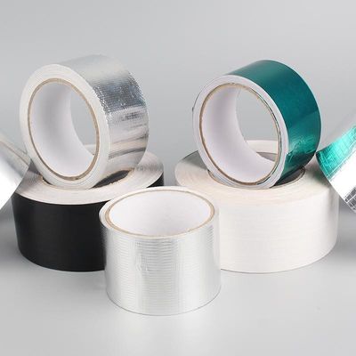 Άσπρη μαύρη λουστραρισμένη με λάκκα κολλητική ταινία φύλλων αλουμινίου αργιλίου για τη σφράγιση των ενώσεων